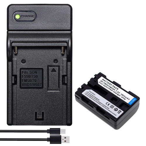 Battery or charger for SONY HandyCam DCR-TRV22E DCR-TRV33E NP-FM50 NP-FM30 FM50 - Picture 28 of 49