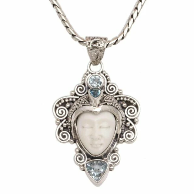 Topaz hueso Collares y colgantes De moda belleza