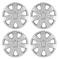 14"  SETS OF SILVER WHEEL COVERS HUB CAPS FIT R14 TIRE STEEL RIM CAR SUV TRUCK