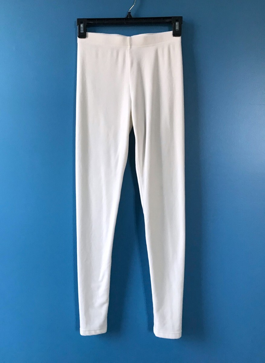 No Boundaries NOBO Juniors Winter White Super Soft Ankle Leggings