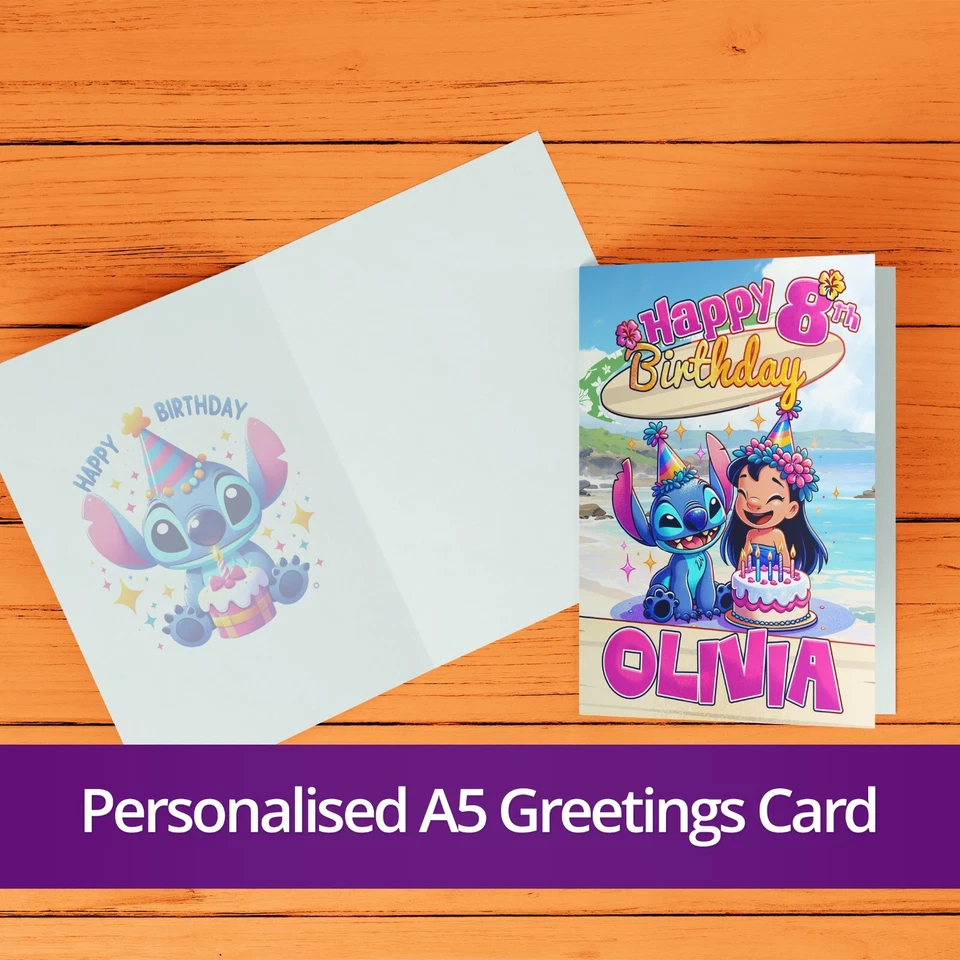 Lilo & Stitch Personalised Party Bundle - Banners - Poster - Balloon - Card - Image 4 of 4