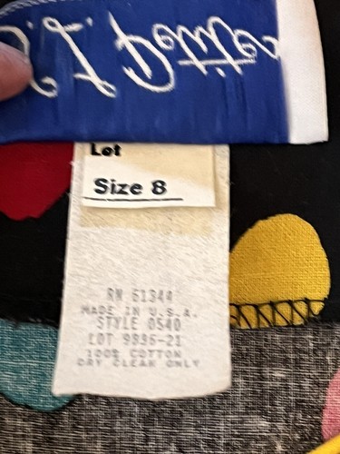 Vintage Damen 80er Disco Culotte Drop Waist Minikleid Strampler Puffärmel S 8 - Bild 6 von 14