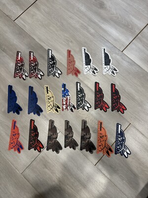 Half face blades mega sticker LOT knife decal flag rare NEW