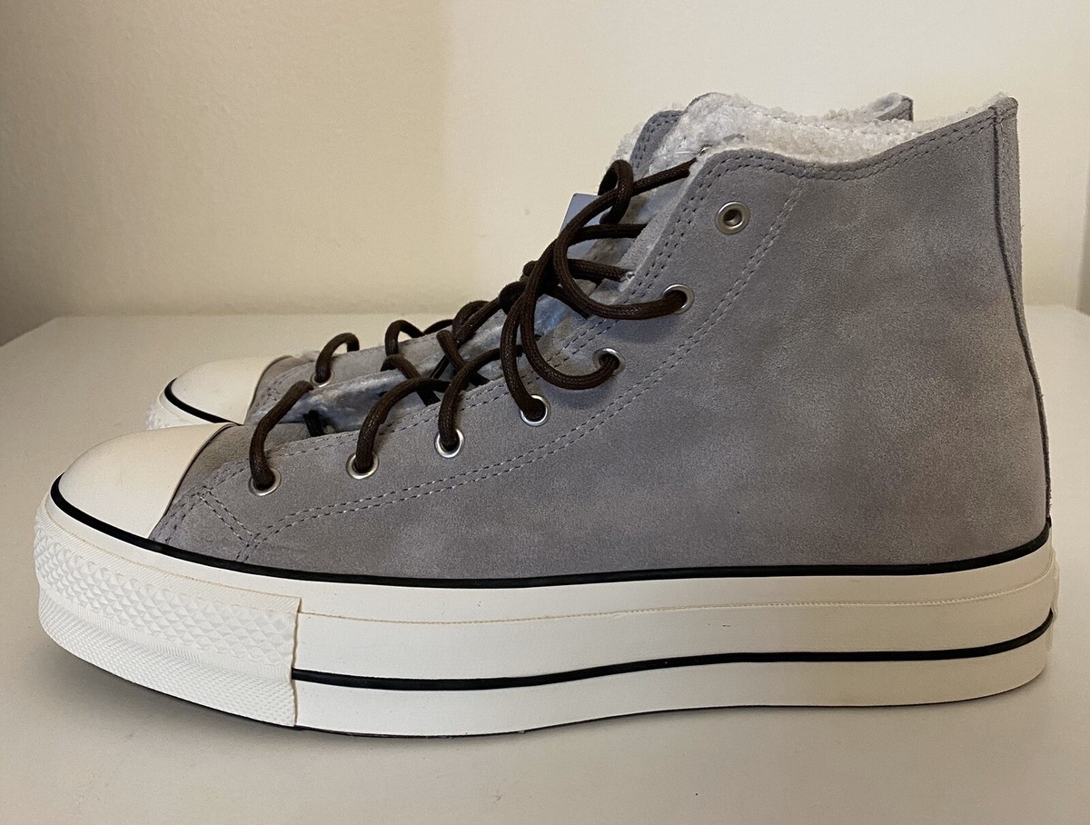 Converse CTAS Platform High Women's Sz 11/ Mens Sz Grey White
