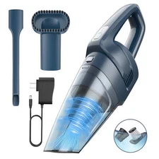 AUKUN SYBS5SAA3D Cordless 8000PA Powerful Suction Hand Vacuum Cleaner, Dark Blue