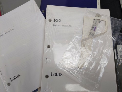 Rare New Old Stock LOTUS 1-2-3 Release 2.01 5.25" Software Vintage Ships Free! - Picture 6 of 9