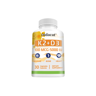 Vitamin K2 and D3 Combination: Synergistically supports strong bones and teeth