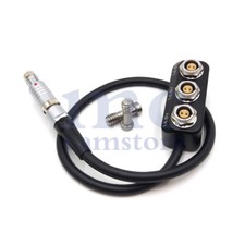 1 to 3 Mini Power Splitter Box Cable Fischer RS 3 Pin Male to 0B 2Pin for ARRI