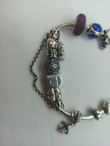 Bracciale Pandora Completo Di 13 Charms - Foto 4 di 14