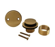 Brushed Bronze Two-Hole Toe Touch Conversion Kit,PartNo B5156BB JonesStephens