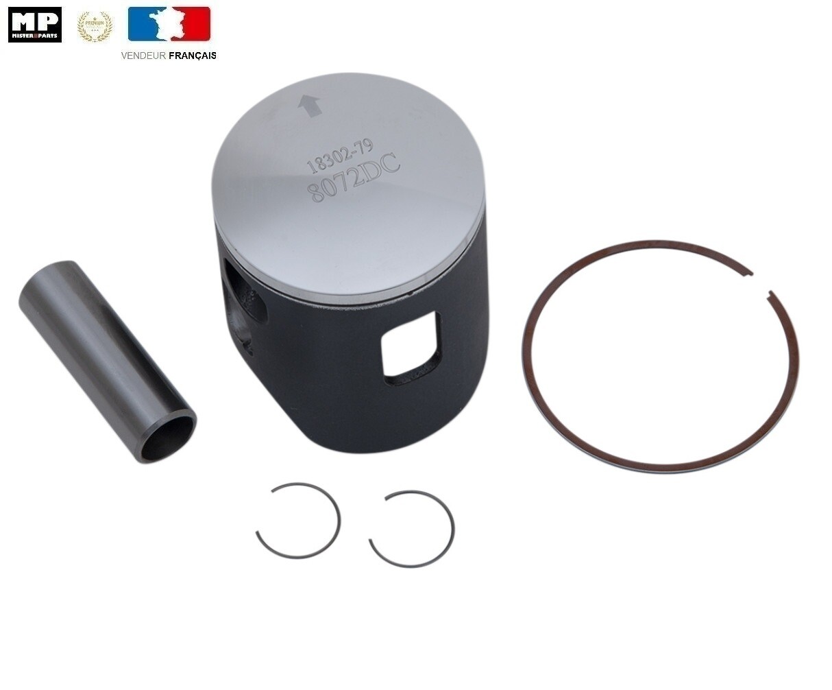Piston Wossner Ø53.96 C pour moto Yamaha YZ 125 années 2002 à 2004
