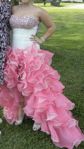 pink and white prom
