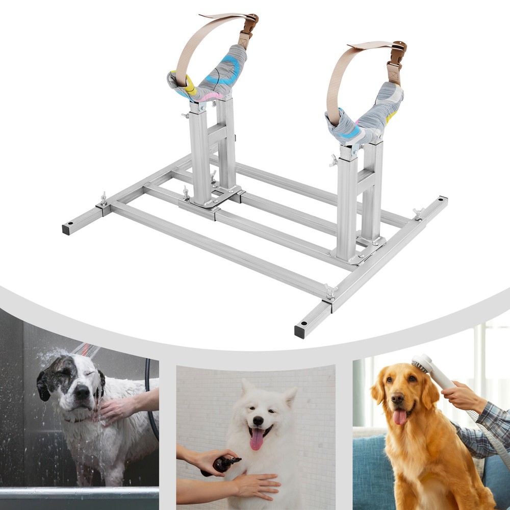 Adjustable Silver Large Dog Breeding Stand Rack for Breeding