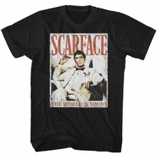 Scarface Movie Tony Montana The World Is Yours Men's T Shirt Cuban Cartel