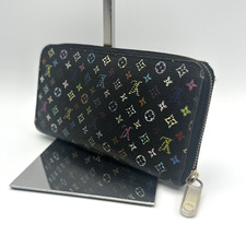 Louis Vuitton Multicolor Black Long Wallet M60243 Authentic From Japan
