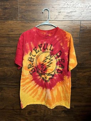 ミュージシャン Grateful Dead /50th Anniversary Shirt Grateful Dead SYF Tie Dye Red Yellow - 50th Anniversary - L | eBay