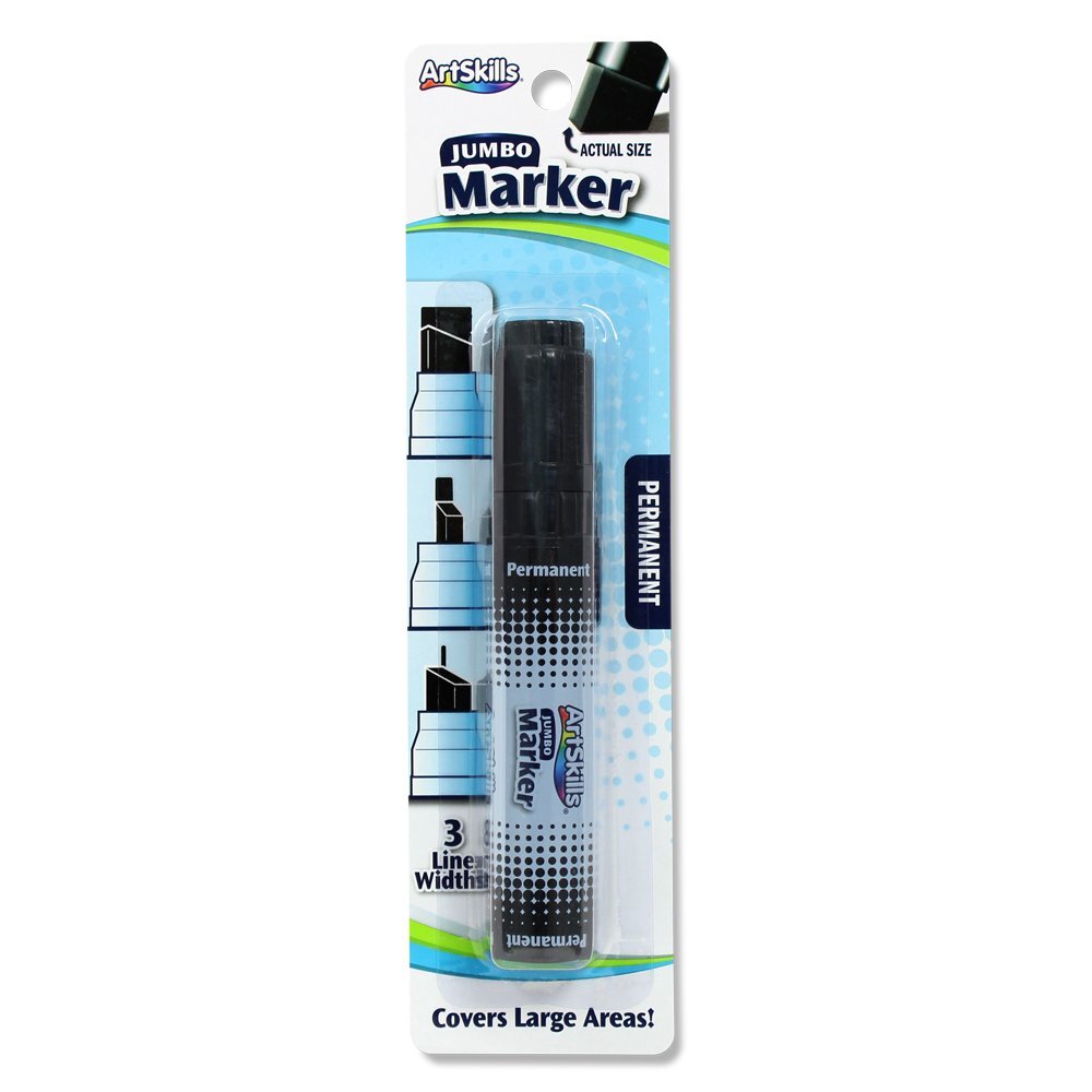 ArtSkills Jumbo Poster Board Permanent Marker, Black (PA-2049)