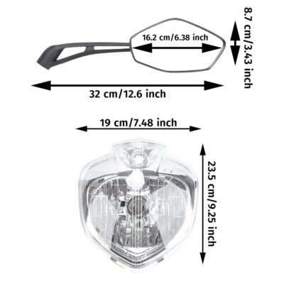Headlight Kit For YAMAHA FZ6 FZ6S FZ6N 2004-2006 Motorcycle Front