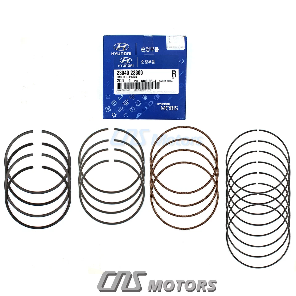 ✅GENUINE✅ Piston Rings for Elantra Tiburon Tucson Soul Spectra Sportage 2.0L - Изображение 2 из 2