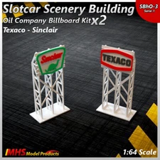 Slotcar Scenery Building Oil Company Billboard Kit Texaco - Sinclair Afx,Tyco,