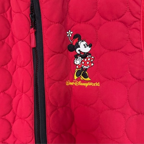 Disney World Disney Parks Minnie Mouse full zip quilted vest size XL - Picture 3 of 6
