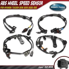 4x Front and Rear ABS Wheel Speed Sensor for Hyundai Tucson 2016 2018 2020 GAS