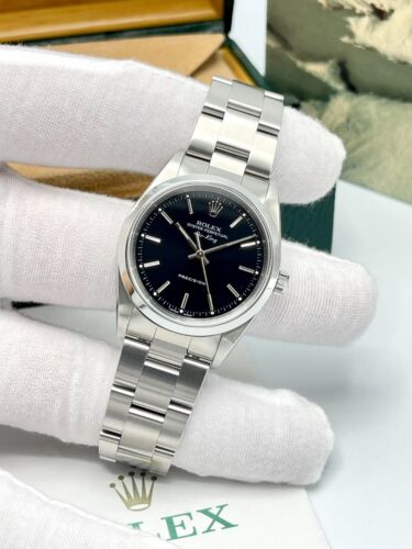 Gents Rolex Air-king 14000m 34mm Black Dial Smooth Bezel Papers - Picture 15 of 16