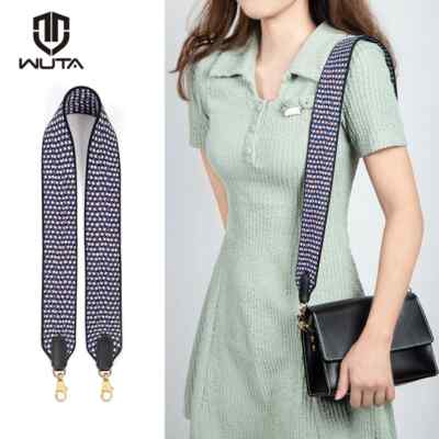 WUTA 110cm Bag Strap for Hermes Herbag/Kelly Bags Cotton Webbing Shoulder  Strap