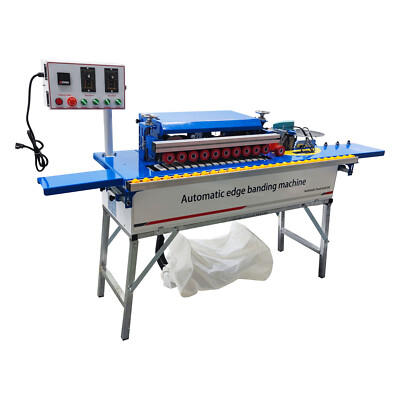 Automatic Edge Banding Machine Plate Edge Sealing Trimming 110V Double-sided