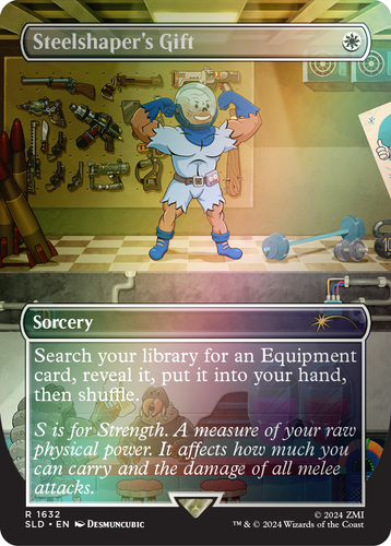 1x Steelshaper’s Gift ✨ Borderless 🌈 FOIL ✨ Fallout® Secret Lair MTG NM (1632) - Picture 3 of 3