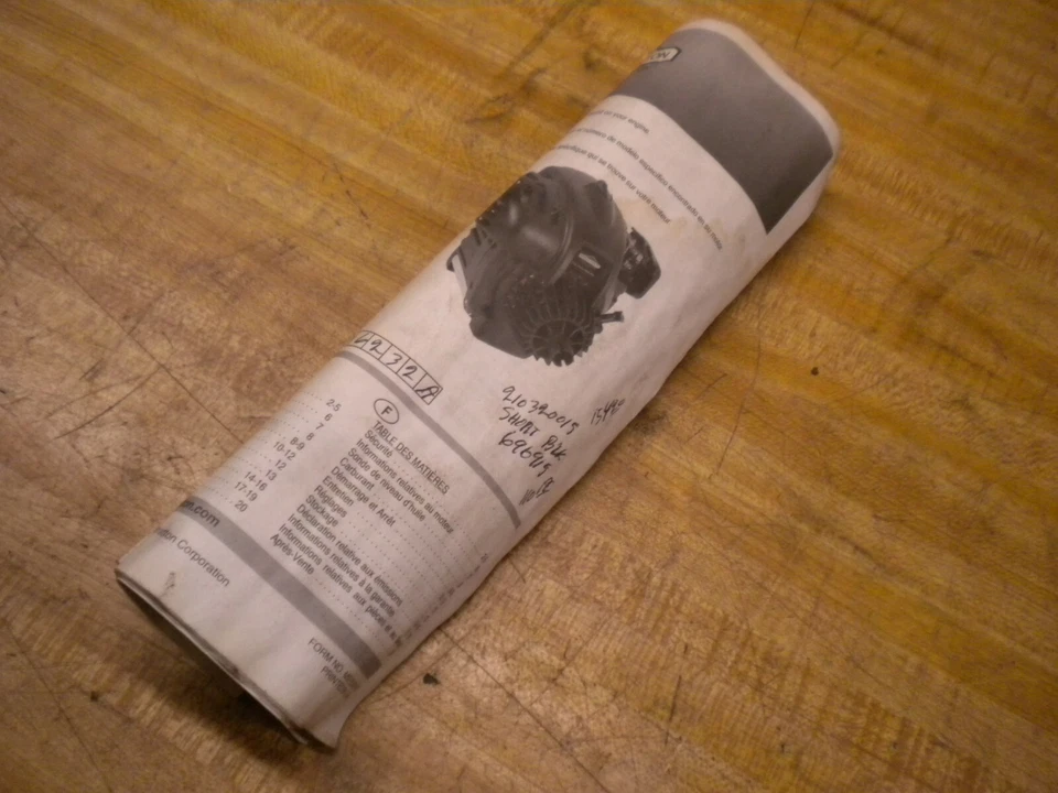 Briggs & Stratton 021032  Engine owners operating maintenance manual - Image 2 of 2