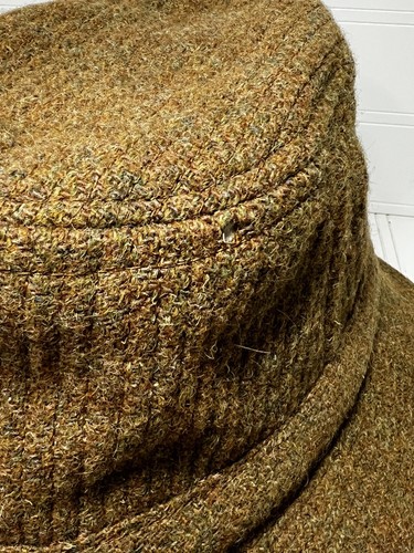 Vintage Knox New York Fedora Hat Hand Woven Harris Tweed - Picture 5 of 9