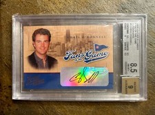 2004 Donruss Leather & Lumber Fans of the Game Auto Chris O'Donnell BGS 8.5/9FG3