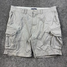 Vintage Polo Ralph Lauren Cargo Shorts Mens 40 Beige Military Utility Canvas