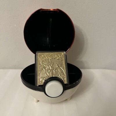 pokemon gotta catch'em all 23k gold plated trading card Nintendo Pokémon Gold-Plated #25 Pikachu| Rogue Toys Still in Box and Plastic Package Talk about a blast from
