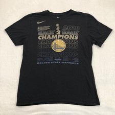 The Nike Tee Golden State Warriors 2018 Back 2 Back Champions Shirt Men  s M