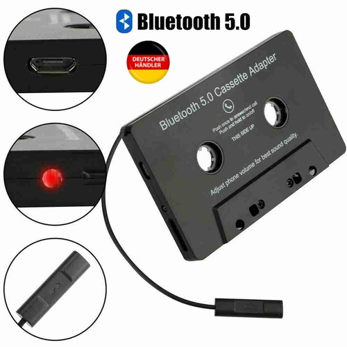 Auto Audio Bluetooth 5.0 Kassette Adapter auf AUX-Empfänger Kassette USB Auflade - Bild 2 von 14