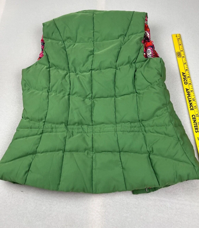 Chaleco acolchado Lilly Pulitzer verde con cremallera talla pequeña Foto 2 de 4