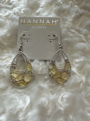 Hannah Yellow Sparkle Stones drop earrings