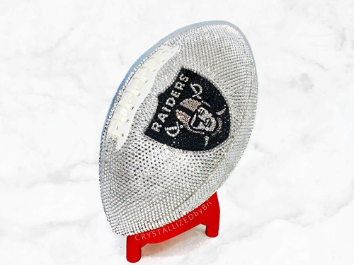 Any Team Full Size CRYSTALLIZED FOOTBALL Rawlings Bling NFL Bedazzled Crystals - Picture 12 of 15