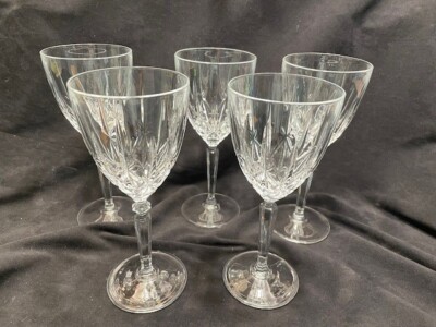 Waterford Marquis Sparkle Wine Goblet Stemmed Crystal Glasses Set Of 5 |  eBay