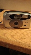 Polaroid 35mm Point Shoot Film Camera Compact Silver Black Dual Tone Design