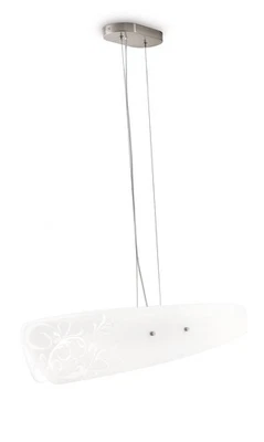 Energiespar Pendelleuchte Latu 2-flg. Glaspendel Leuchte Modern - Bild 1 von 3