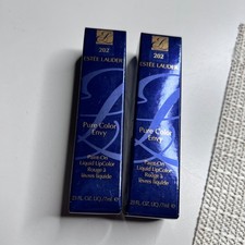Lot 2 Estee Lauder Pure Color Envy Paint-On Liquid LipColor 202 Snapped Up NIB