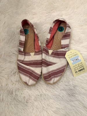 NWT Toms Womens Slip On Espadrilles 8-READ 