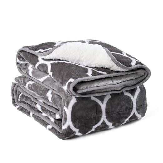 Sherpa Fleece Weighted Blankets for Adults 20 lbs 60