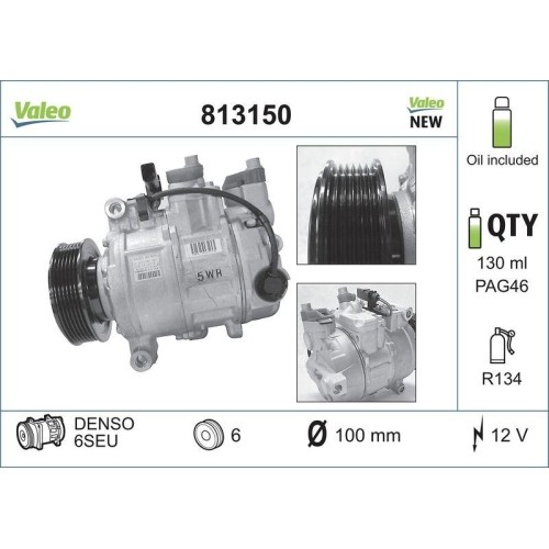 Compresseur de Climatisation Valeo Auto-Régulé pour Berline Seat