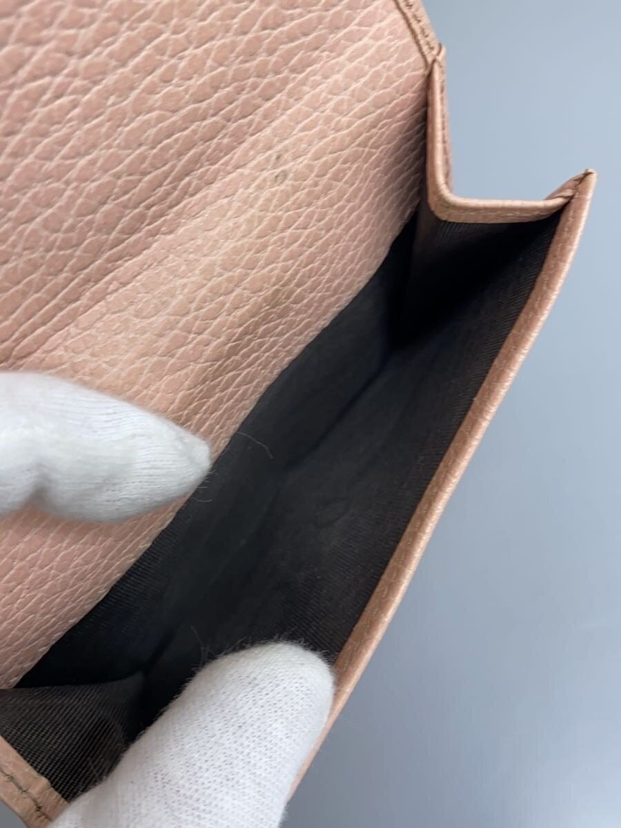 GUCCI With stains GG Marmont bifold wallet leather PNK plain women s From Japan thumbnail 5