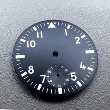 38.9mm Green Lume Watch Dial Pilot Vintage Suitable for ETA 6498 ST3621 Movement