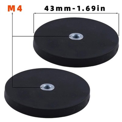 2 Stück 43 mm/66 mm/88 mm M4/M6/M8 Innengewinde Magnetfuß Halterung Klemme L